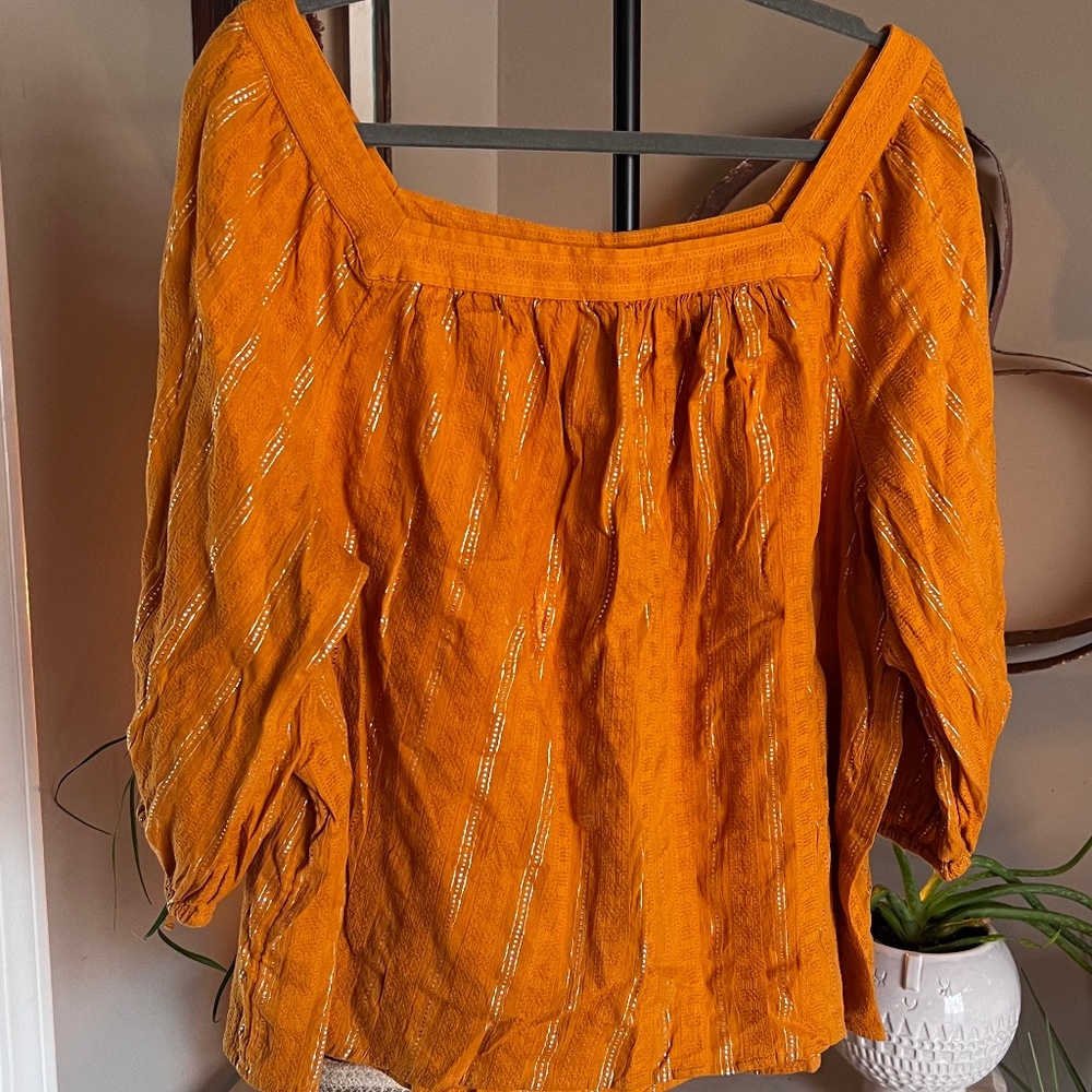 LC Lauren Conrad Peasant/Boho Blouse